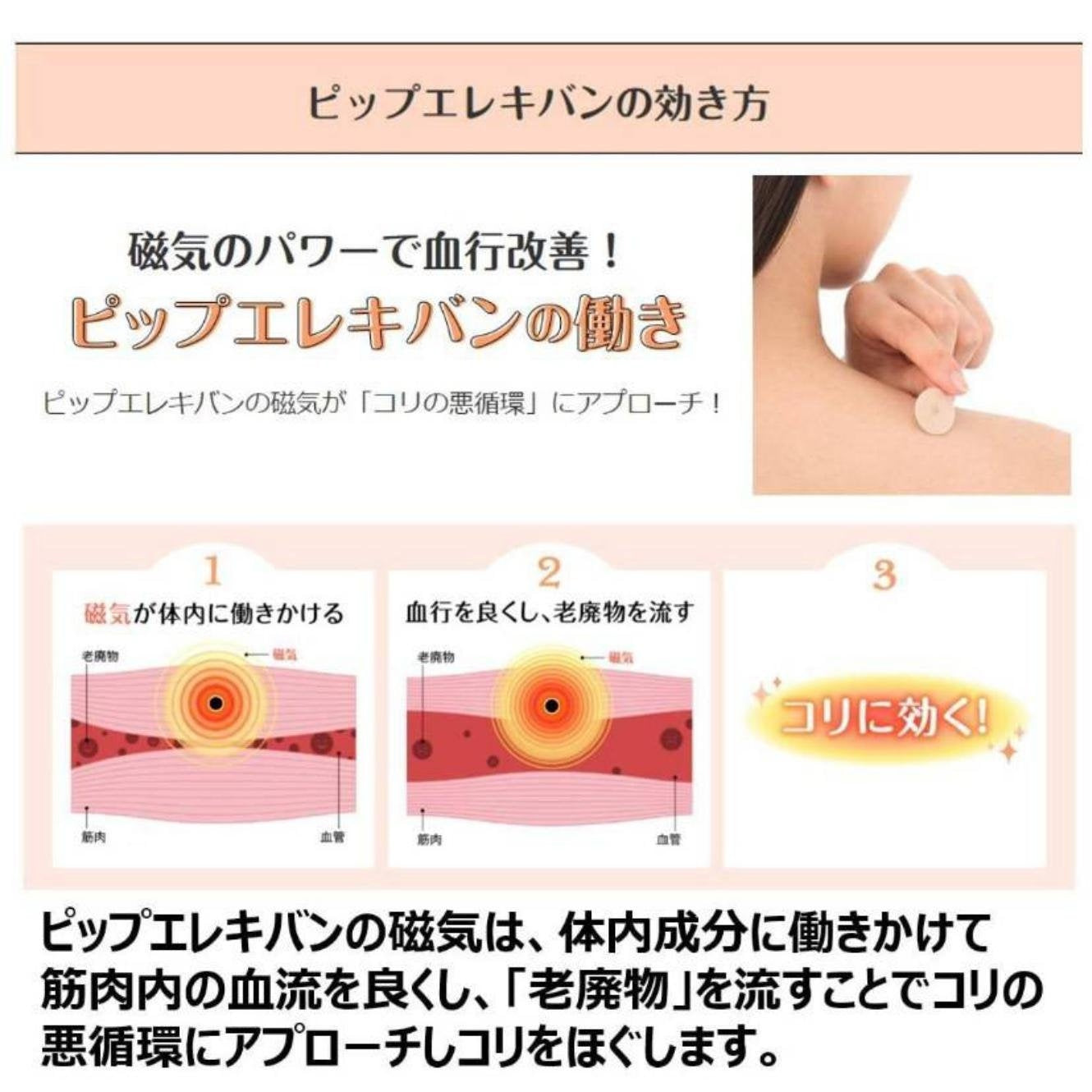 日本 Elekiban 磁力貼 48枚 加強版