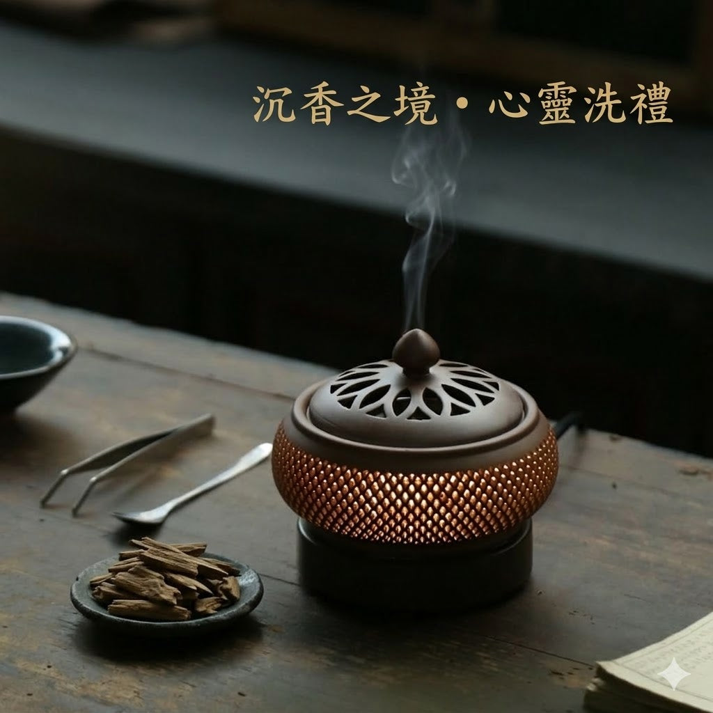 高級薰香爐+30克天然奇楠碎料